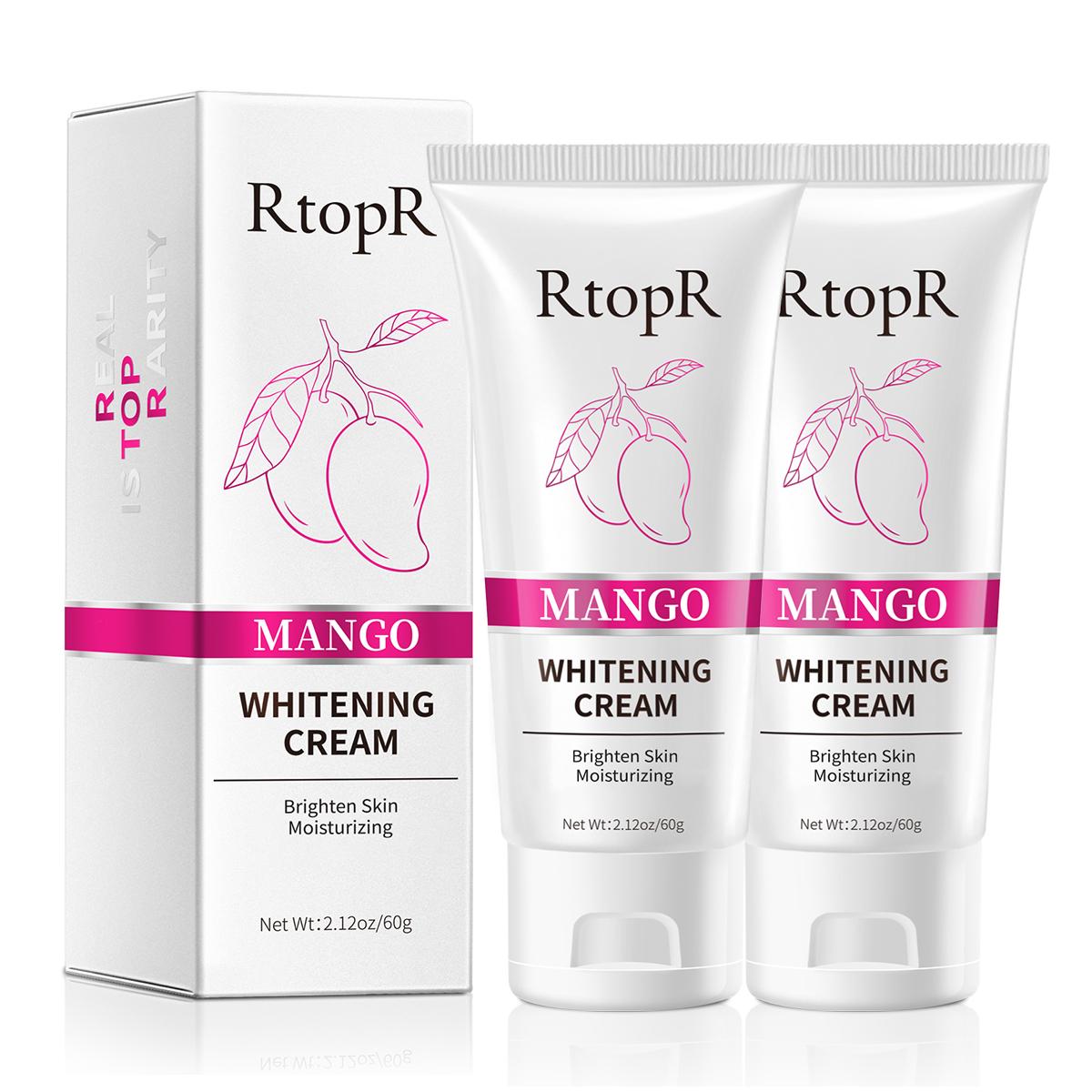 

RtopR Mango Whitening Cream - Brightens & Hydrates Skin 60g 2pcs