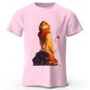 Durable Lion King Simba Highquality Pure Cotton Tshirt for Men Daily Leisure Running Fitness Short Sleeved Quick Drying Design