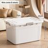 Extra Large Plastic Storage Box with Wheels for Toys, Snacks, Clothes - Thickened Container for Living Room & Bedroom