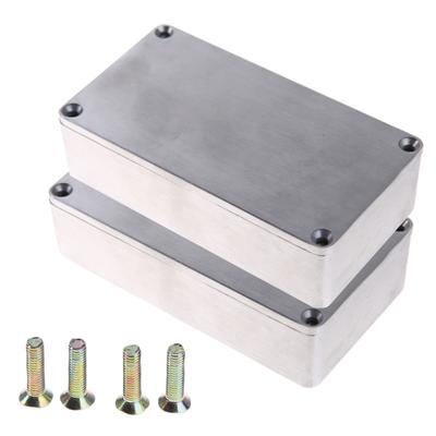 1590B 1590A Gitaros Pedalo Korpusas Aliuminio Liejinys Stomp Box Dėklas 112x61x32mm Jungiklio Dėžutė Su Varžtų Rinkiniu, 1 Pakuotė
