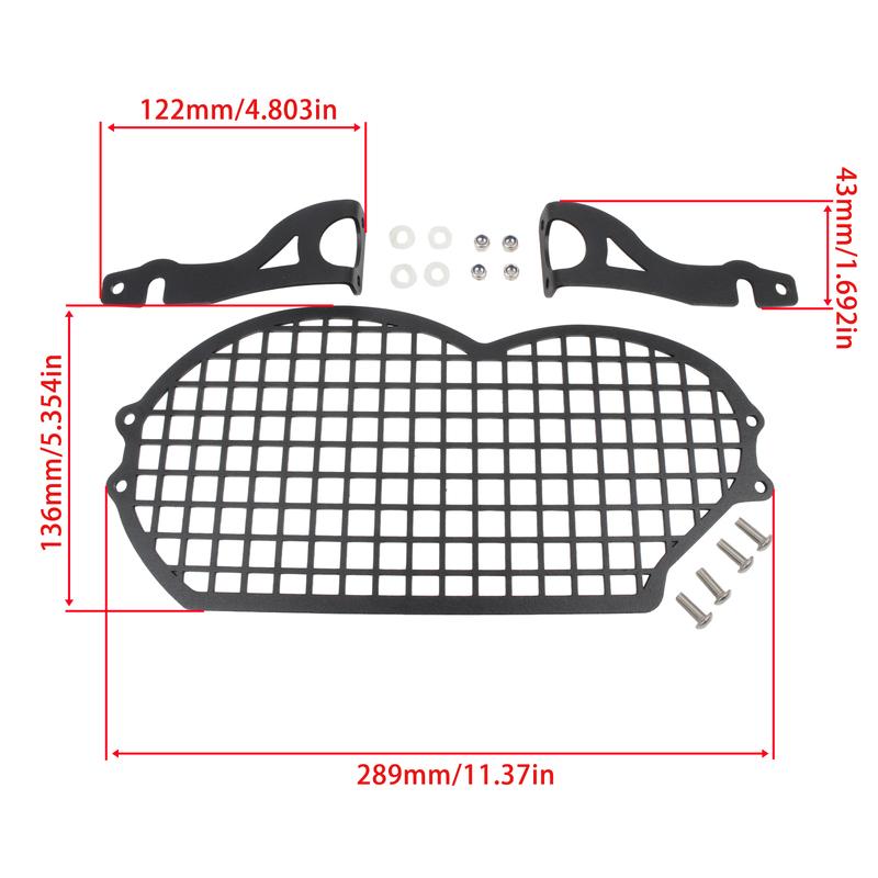 Motorcycle Headlight Guard Grille Protection Cover Accessories Parts For BMW R1200GS Adventure K25 Oil Cooled Models 2004-2013
