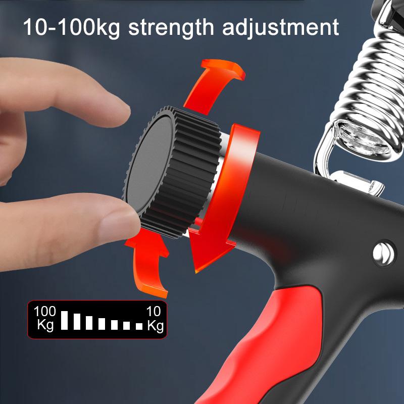 Adjustable Portable Electronic Counting Timing Grip 10-120KG Professional Hand Therapy Strength Muscle Training Wrists