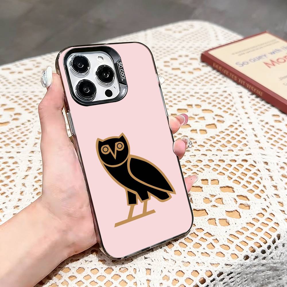 D-Drake OvO OWL Phone Case For iPhone 17,16,15,14,13,12,11 Plus,Pro Max,XS,Colored silver phone case iPhone13PROMAX