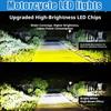 Motorcycle Ultra Bright LED Front Headlight External Modification 12v 60 Strong Light Lens Paving Spotlight Universal