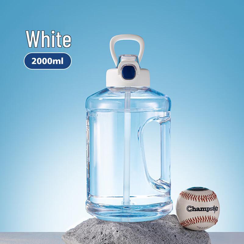 Large Capacity Outdoor Sports Water Bottle with Straw