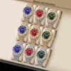 Hiphop Watch, Diamond Set Watch Men's Hip Hop Watch Calendar Men's Quartz Watch Watch