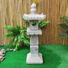 Antique Bluestone Courtyard Lantern: Outdoor Landscape Stone Lamp in New Chinese Style