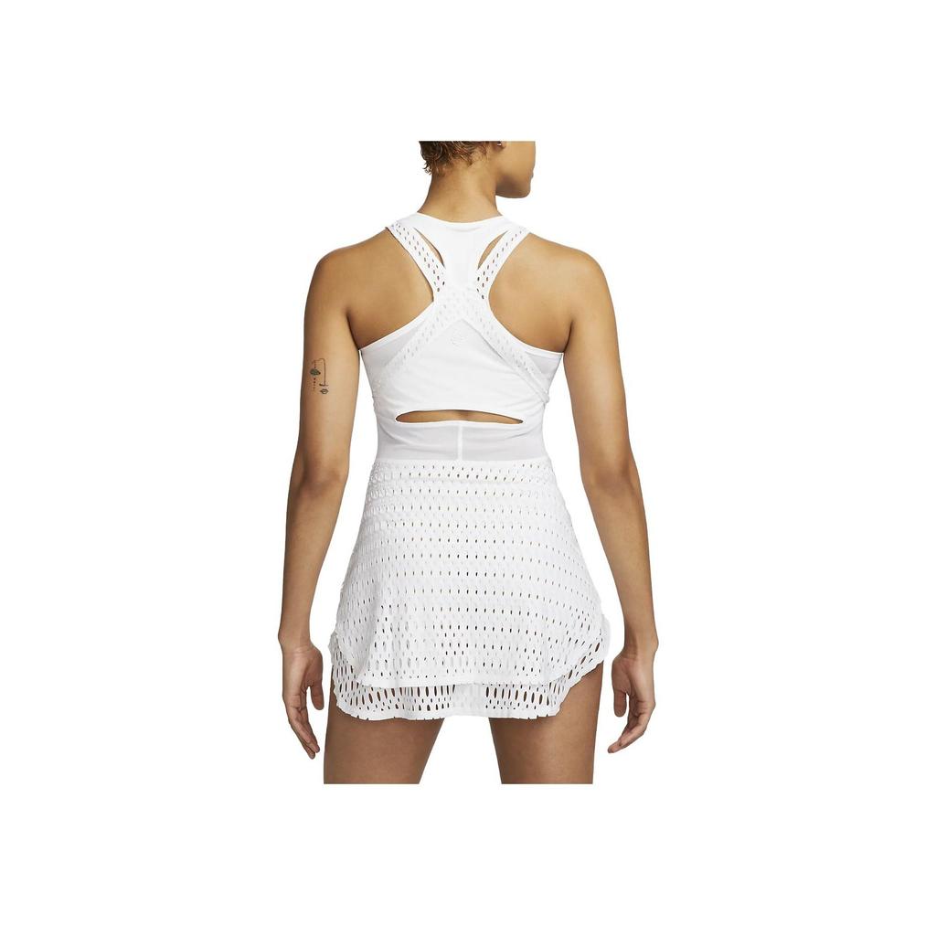 New Nike Court Dri-Fit Slam Women's Sleeveless Tennis Dress White DV3040-100