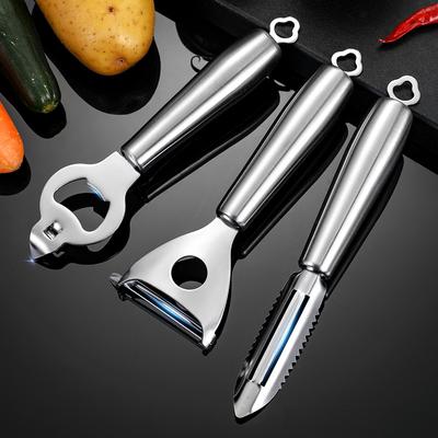 Premium Edelstahl Multifunktionales Küchenschäler Werkzeug - Müheloses Schälen für Obst, Gemüse, Kartoffeln & mehr | Haushalts-Essential Gadget