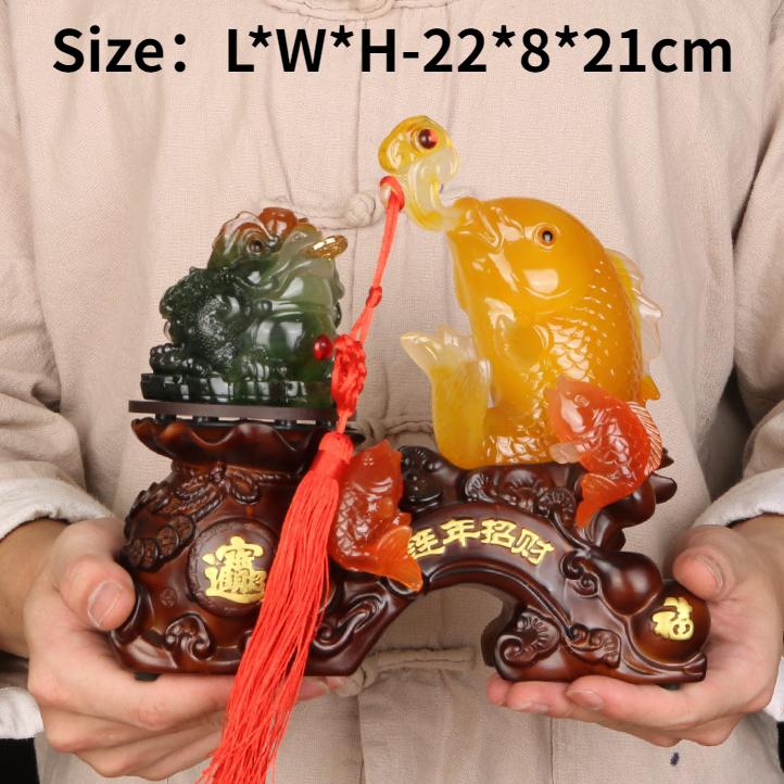 Reichtum Goldene Kröte Dekoration Zuhause TV-Schrank Bürodekoration Eröffnung Kreatives Geschenk Kunsthandwerk