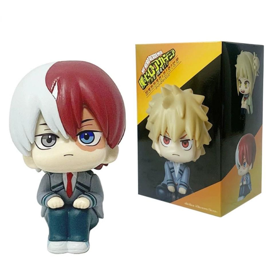 10cm boku no hero academy anime figure midoriya izuku action figure bakugo katsuki/todoroki so statuette pvc collection toys