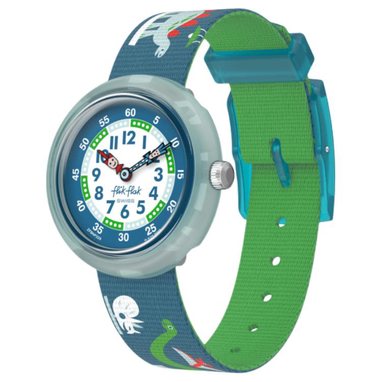 SWATCH Kids Flik Flak Watch ZFBNP229 Green Dial