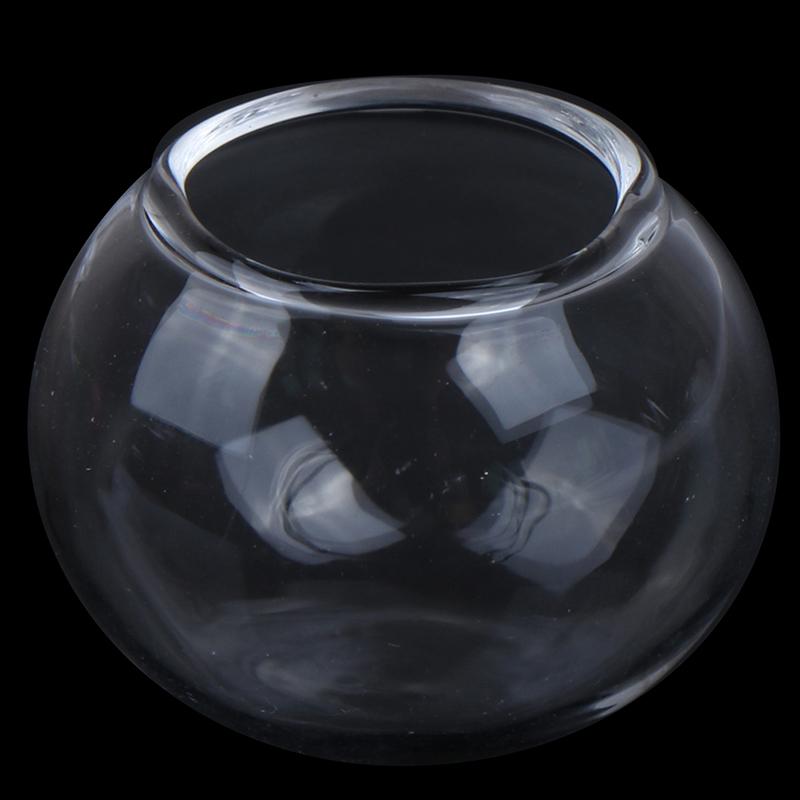 1Pcs Glass Dollhouse Miniature Mini Fish Tank Mini Glass Bowl Doll House Accessories