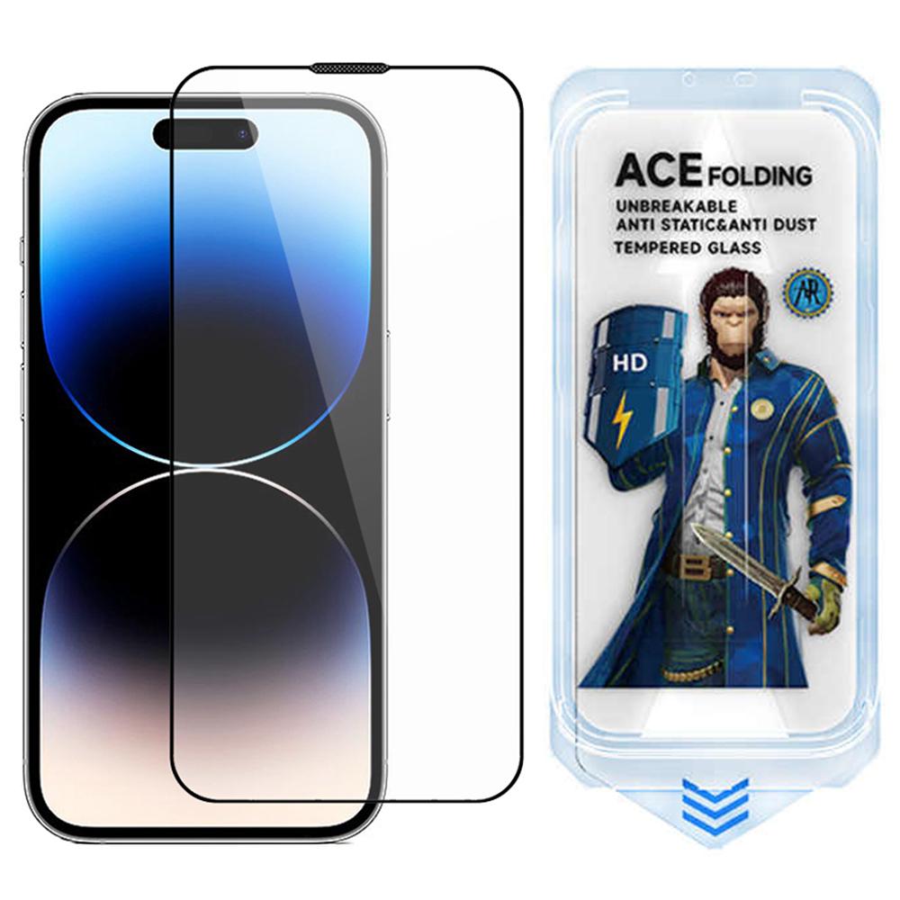

ESHMILY 2.5D Screen Protector for iPhone 16/15/14 Pro ,High Aluminium-Silicon Glass Clear Film with Easy Installation Tool As Shown A