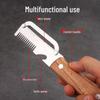 3-in-1 Stainless Steel Onion Slicer & Peeler with Wooden Handle