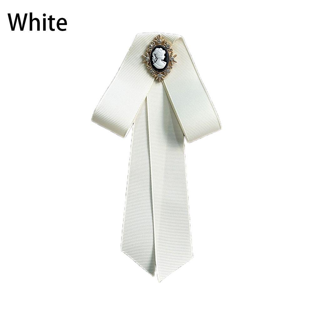 Shirt Crystal Multicolor Dress Bow Tie Bow Brooch