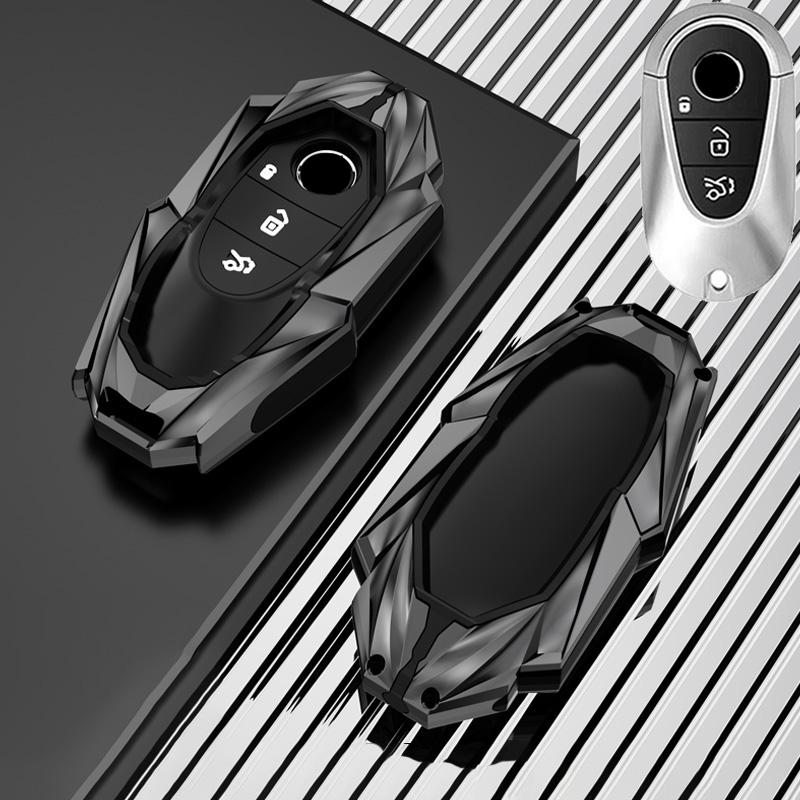 Car Key Case Cover Shell For Mercedes Benz C E S Class Glc W206 W223 W214 E300 C260 C300 S450 S500 S400 Fob Accessories