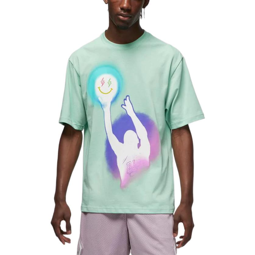 Air Jordan x J Balvin T-Shirt Enamel Green Men Tops DR2962-308