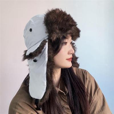 Warm Earflap Military Hat (White)