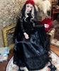 Halloween Cosplay Zombie Vampire Ghost Ghost Costume Rose Bride Cute Sexy Zombie Bride Long Black [milky Time] (L)