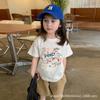 Kids Cotton Short Sleeve T Shirt Summer Thin Casual Round Neck Top Unisex Half Sleeve Tee