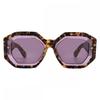 Philipp Plein Violet Geometric Ladies Sunglasses Spp098m 0778 53 Multi