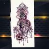 Náramky Samolepky Šperky Lady Body Hrudník Umění Water Transfer Tetování Dočasné tetování Purple Rose