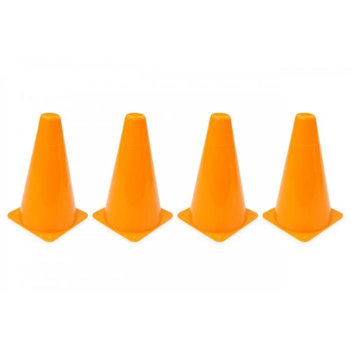 Ensemble de 4 pylônes de signalisation pour enfants - Marque - Modèle - Couleur orange - Mixte - 3 à 7 ans