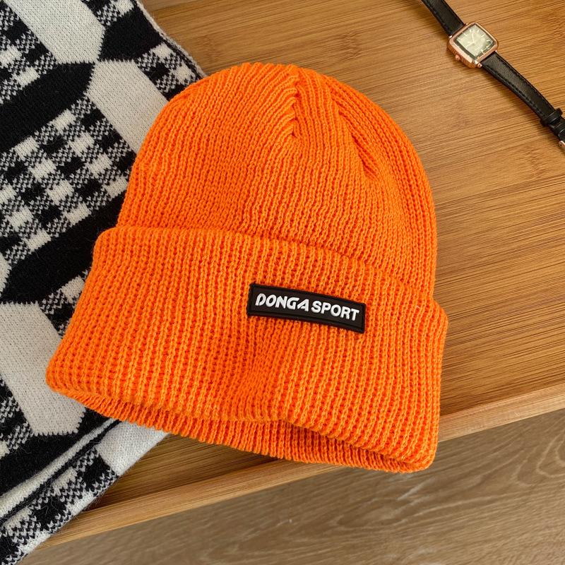 Hat Female Autumn and Winter New Ear Protection Wool Hat Red Face Small Warm Knitted Hat Big Head Circumference Cold Hat Male