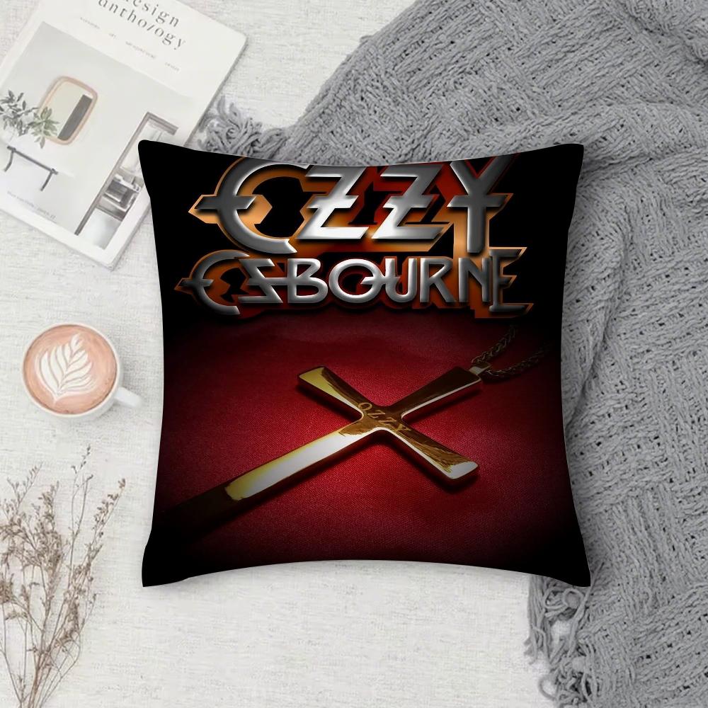 Ozzy Osbourne Retro Personality Pillow Case Cover Square Sofa With For Pattern Comfortable Cushionsuitable Of Room
