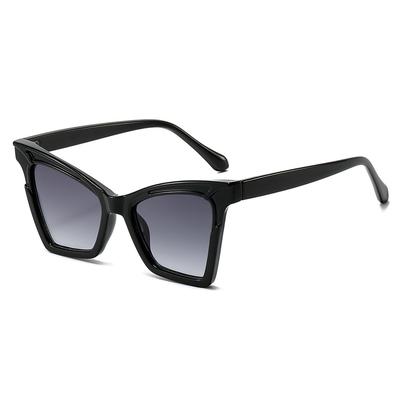 Square Cat Eye Sunglasses Women'S Sunglasses Personalized Color Matching Large Frame Advanced Sense Sunscreen