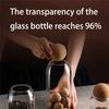 AD23-Clear Glass Bottles, Glass Food Storage Containers With Airtight Round Cork, For Candy, Nut, Spice, Coffee Bean,9 X 15Cm Du