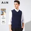Antonio Men's 100% Cashmere V-Neck Knit Vest