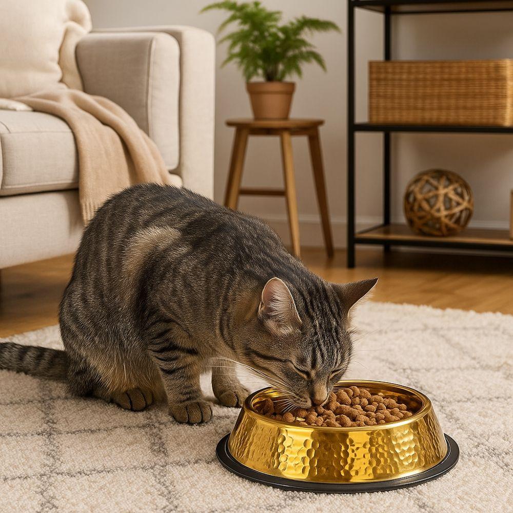 Large Capacity Pet Feeding Bowl Stainless Steel Cat Food Dish Dog Water Food Bowl  for Feeding