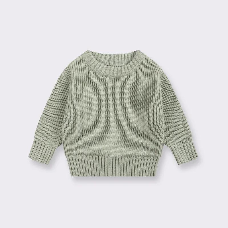 0-7T Bambino Bambina Neonato Maglione Neonato Pullover Lavorato a Maglia Top Casual Base Abbigliamento in Maglia