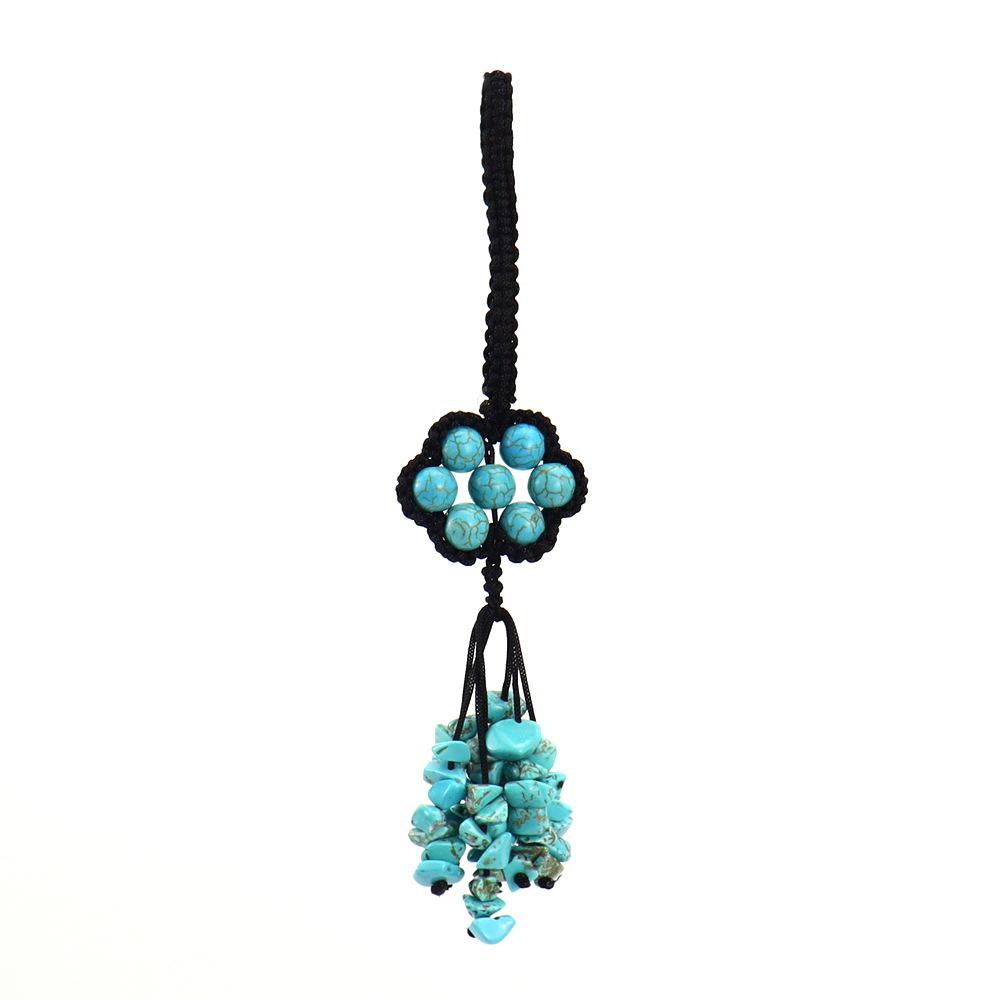 Hand-Woven Crystal Colorful Bead Pendant Keychain Bag Pendant Car Pendant G69