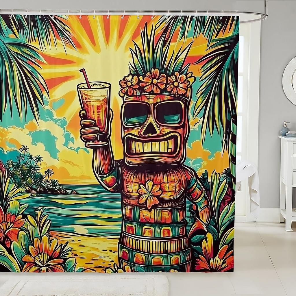 Dog Waterproof Shower Curtains,Cartoon Animal Bath Curtain For Kids Boys Girls Children,Dog Bone Cute Pet Shower Curtain Spotted