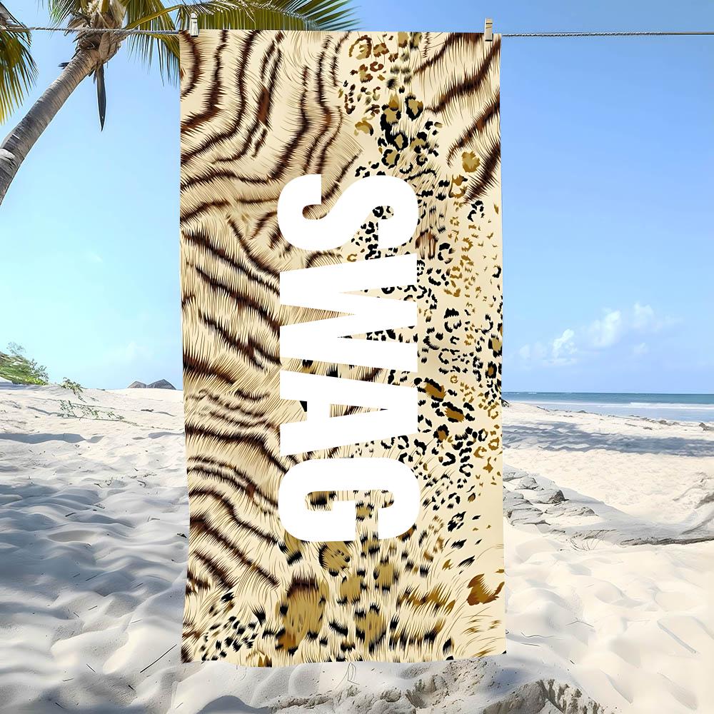 Swag Style Towel Beach Towel Oversized Super Absorbent Soft Swim Beachtowels For Men, Women