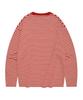 COVERNAT College Stripe Long Sleeve Red