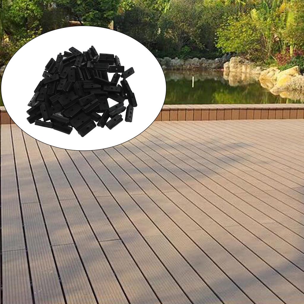 Heavy Duty and Reliable 100pcs T Composite Decking Clips for Outdoor Floor