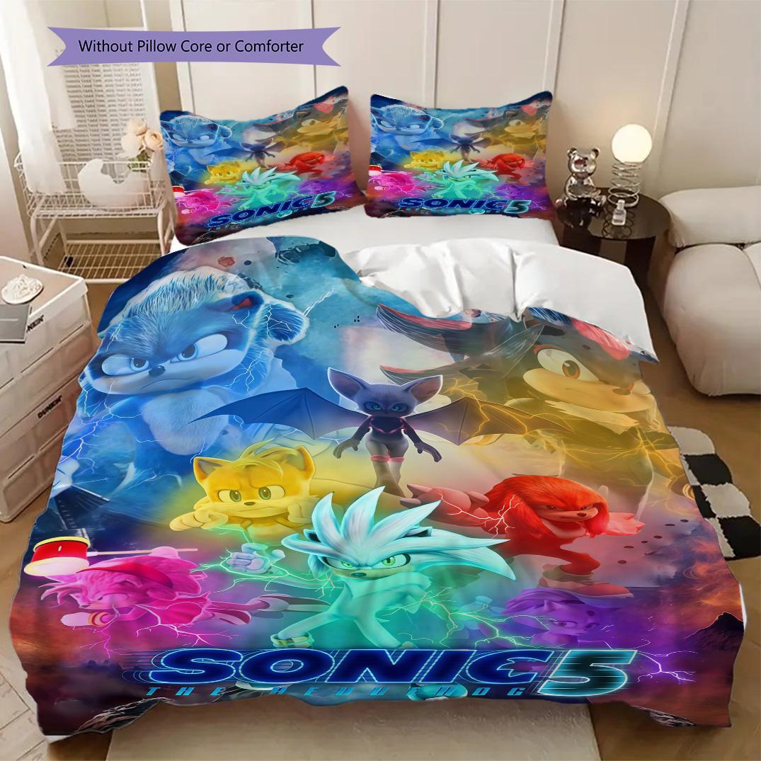 Sonic Soft Comfortable Duvet Cover, Children s Bedding Set Gift, Various Sizes Available LXRa50 135x200cm