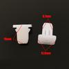 20/50/200pcs White Square Fasteners for Car, Rivet Retainer Clips for Car Bumpers, Car Door Embellishment Panel Clip