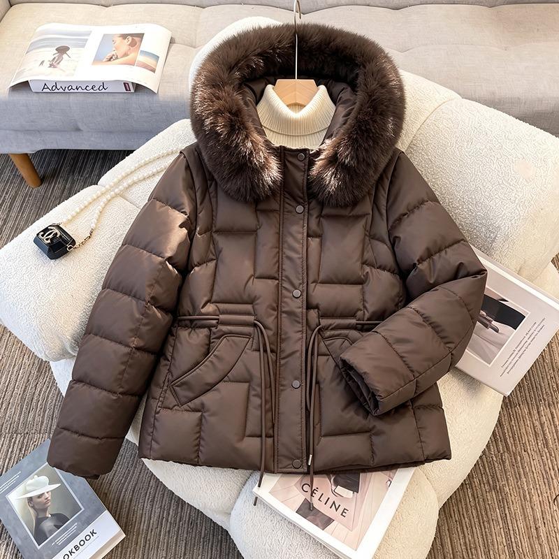 TIFICY Moda donna casual autunno inverno tinta unita stampa maniche lunghe giacche e cappotti piumini