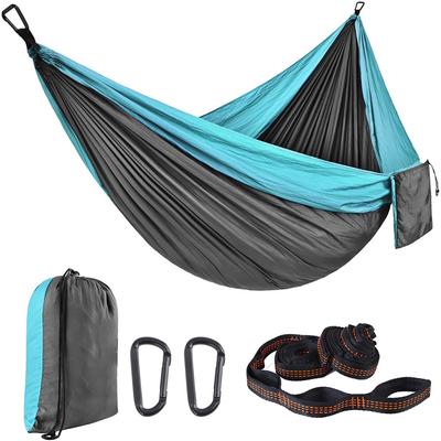 Hängematte Outdoor Doppel Camping Hängematte Tragbare mit Baum Gurt Ultra-licht Fallschirm Tuch Nylon Hängematte 300*200