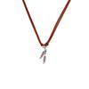 Ethnic Style Feather Woven Fringed Necklace Retro Metal Pendant Bohemian Sen Simple Item Decoration