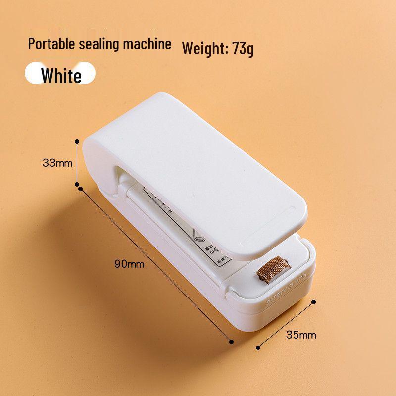 

Portable Mini Heat Sealer for Snacks and Food Bags Mini Sealer - White, 1 Pack