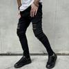 Men High street Hip hop Style Ripped Skinny Pencil Jeans Men Stylish Slim Holes Casual Denim Pants
