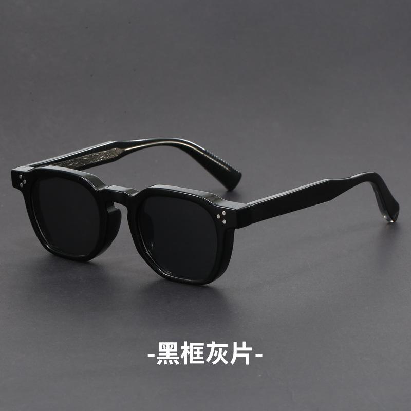 Retro Small Circular Sunglasses Men Punk Propionic Luxury Brand Design Sun Glasses Women Business Party Eyewear UV400