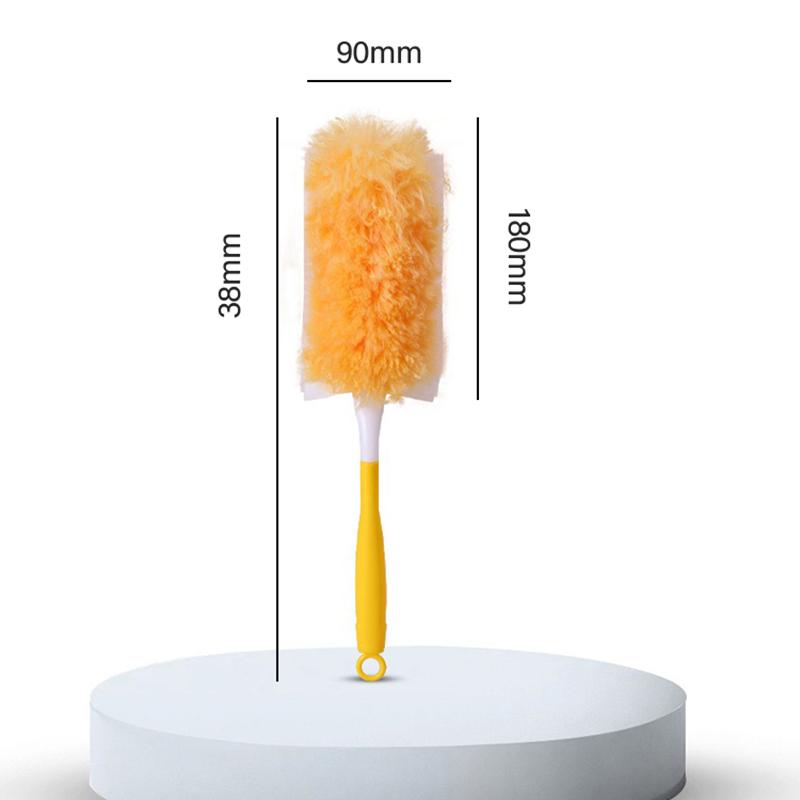 Double Sided Electrostatic Brush Disposable Duster Wedel Swiffer for Dust Refills, Multi-Scenario Spider Webs Cleaning CCD004