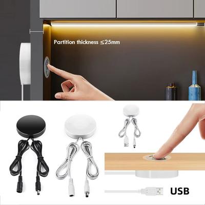 Penetrable Wooden Partition Touch Sensor LED Light Switch DC 12V-24V 5V Smart Home Touch Dimmer Switch Gesture Control